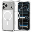 Etui Spigen Ultra Hybrid MagSafe do iPhone 17 Pro, Clear / White