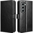 Etui z klapką do Infinix Hot 50 Pro 4G, Crazy Horse Wallet, czarne