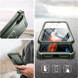 Etui pancerne do iPhone X / XS, Dexnor Full Body, zielone