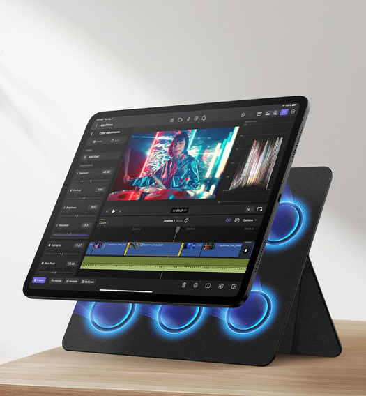 Składany stojak magnetyczny SURITCH do iPad Pro 11" 2024 (5. generacji) – czarny