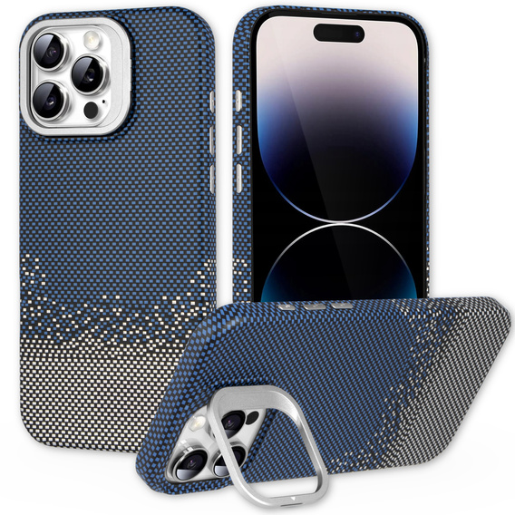 Etui do iPhone 14 Pro Max, Frame Kickstand, do MagSafe, Sand Blue