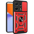 Etui pancerne do Infinix Note 30 Pro, CamShield Slide, czerwone