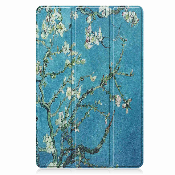 Etui do Lenovo Tab P11 Pro Gen 2 TB132FU TB132XU 11.2", Trójdzielne z miejscem na rysik, Kwiaty 