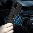 Etui pancerne do Samsung Galaxy A51, Nox Case Ring, czarne