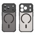 Etui matowe do iPhone 17 Pro, do MagSafe, z ochroną aparatów, czarne