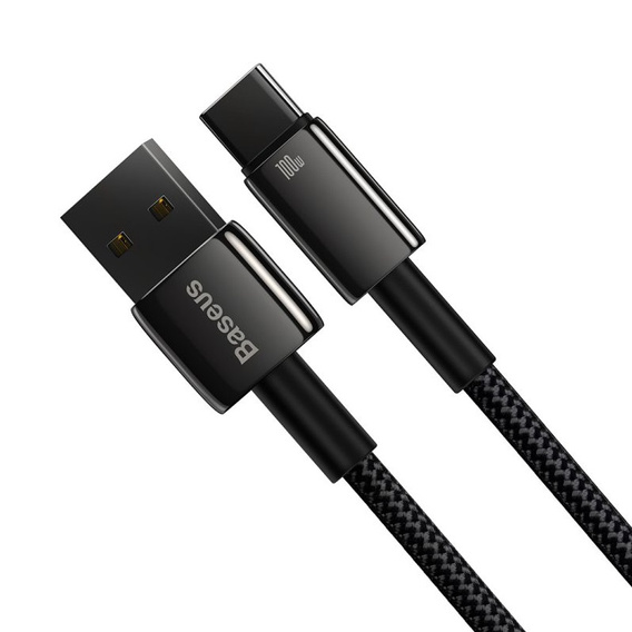 Baseus Tungsten kabel USB-A USB-C 1 m 100 W - Czarny