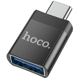 Adapter HOCO UA17 OTG USB-C do USB-A – czarny