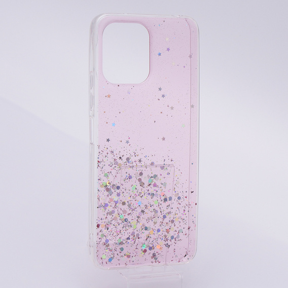 Etui do Xiaomi Redmi 12, Glittery, różowe