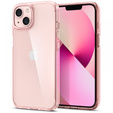 Etui Spigen do iPhone 13, Ultra Hybrid, różowe + szkło