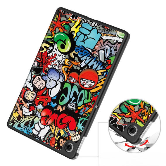 Etui do Lenovo Tab 10.1" TB311FU, Smartcase, graffiti