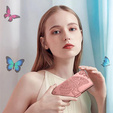 Etui z klapką Butterfly do Realme C71 – eleganckie i funkcjonalne, różowe
