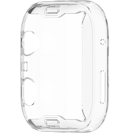 2w1 Etui silikonowe z osłoną ekranu do Huawei Watch Fit 4 – lekka ochrona wyświetlacza i boków - przezroczyste