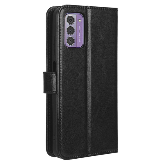 Etui z klapką do Nokia G42, Crazy Horse Wallet, czarne