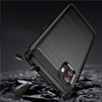 Zestaw Etui Karbon do Samsung Galaxy Xcover 6 Pro 5G, Czarne + Szkło 9H