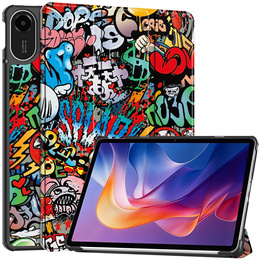 Etui z klapką i wzorem graffiti do Xiaomi Redmi Pad 2