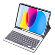 Etui z klawiaturą do iPad 11" 2025 A16 (11 gen.) / iPad 10.9" 2022 (10 gen.), Pen Slot, fioletowe