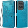 Etui z klapką do Motorola Edge 50 Neo / Motorola ThinkPhone 25, Mandala, niebieskie