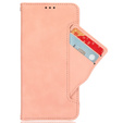 Etui z klapką do Xiaomi Poco F6 Pro, Card Slot, różowe