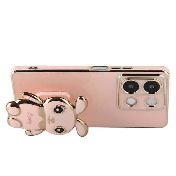 Etui do Xiaomi Redmi Note 13 5G, Rabbit, różowe + Szkło Hartowane 9H