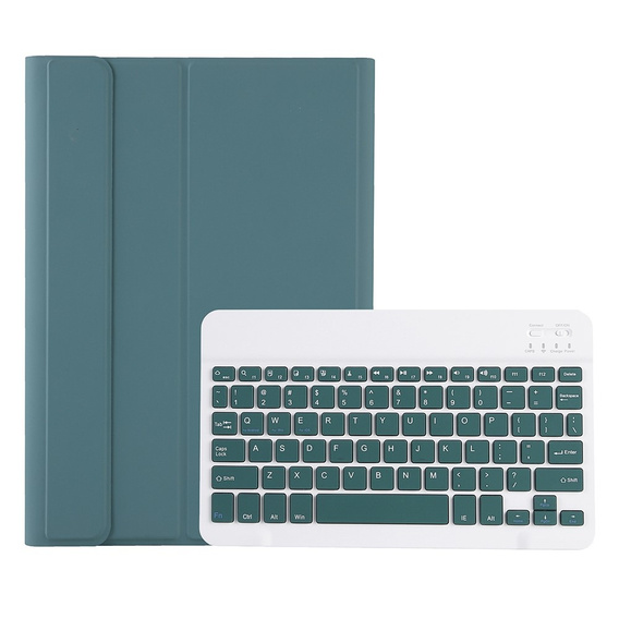 Etui z klawiaturą do iPad 11" 2025 A16 (11 gen.) / iPad 10.9" 2022 (10 gen.), Pen Slot, ciemnozielone