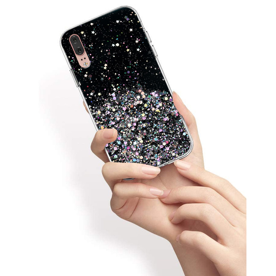 Etui do Huawei P20, Glittery, czarne
