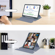 Etui z klawiaturą do Samsung Galaxy Tab S9 FE / S10 FE, Rotary 360° Leather, fioletowe