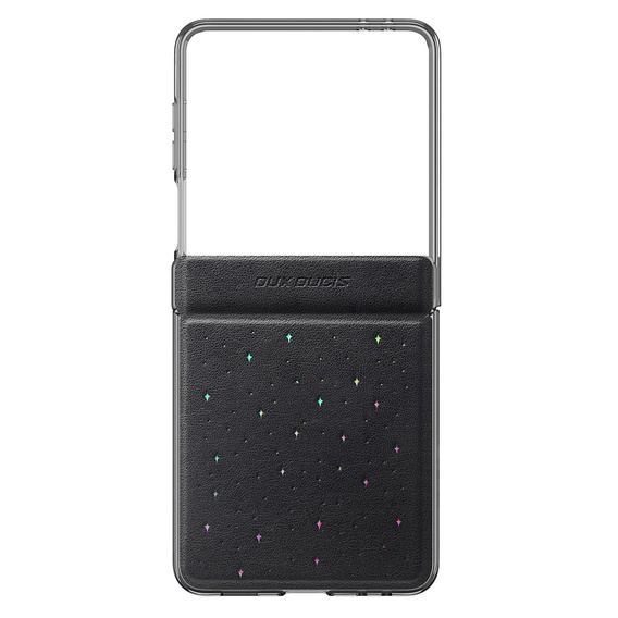 Etui Dux Ducis Stex Series do Samsung Galaxy Z Flip7 5G – czarne, skórzane