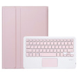 Etui z klawiaturą do Xiaomi Pad 6 / 6 Pro, Touchpad, różowe