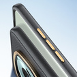 Etui skórzane do Honor Magic 6 Pro 5G, leather hybrid, szare