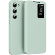 Etui z klapką do Samsung Galaxy S22, Smart View Wallet, zielone