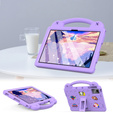 Etui do Lenovo Tab M11 / Huawei MatePad SE 11", Cute Patterns, z podstawką, fioletowe
