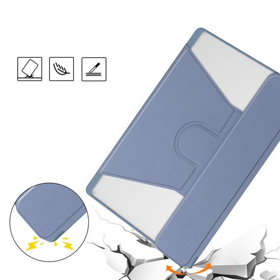 Etui z klawiaturą do Lenovo Tab M11, Rotary 360° Leather, fioletowe