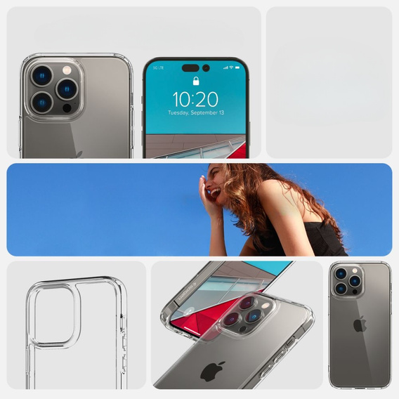 Etui Spigen do iPhone 14 Pro Max, Ultra Hybrid, Crystal Clear, przezroczyste