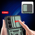 Etui pancerne do Samsung Galaxy A56 5G, CamShield Slide, zielone + Szkło Hartowane 9H
