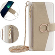 Etui z klapką do iPhone 7 / 8 / SE (2020) / SE (2022), Wallet Zipper Pocket, z lusterkiem, białe