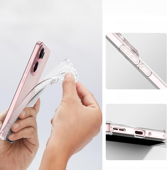 Etui do Oppo Reno 13 Pro, Dropproof, przezroczyste