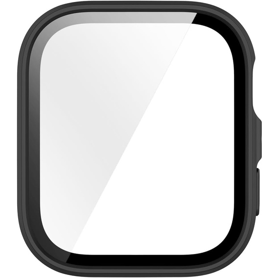 2w1 Etui z twardą ramką i szkłem hartowanym do Huawei Watch Fit 4 - matowe czarne