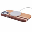 Etui do iPhone 13, Carbon Fiber MagSafe, żółte