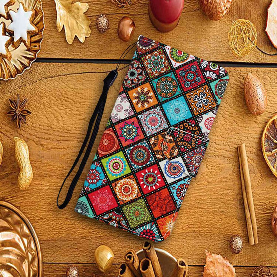 Etui z klapką do Xiaomi Redmi 13C / Poco C65, Wallet, Ethnic Style