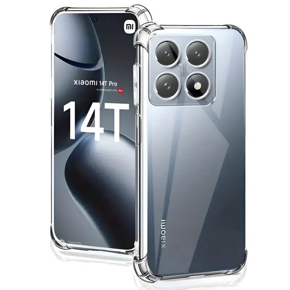 Etui do Xiaomi 14T, Dropproof, przezroczyste