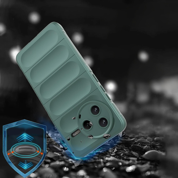 Etui do Xiaomi Poco F7 Pro, Gaming Shockproof, zielone