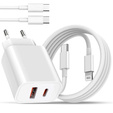 Szybka ładowarka USB-C 20W z kablem lightning 1m do iPhone – szybkie i bezpieczne ładowanie każdego dnia