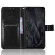 Etui z klapką do Google Pixel 8 Pro, Crazy Horse Wallet, czarne