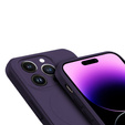 Etui Silicone Mag Cover fioletowe do iPhone 14 Pro Max