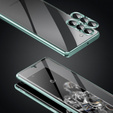 Etui do Samsung Galaxy S23, Magnetic Dual Glass, zielone