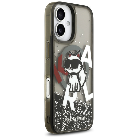 Etui Karl Lagerfeld Liquid Glitter Choupette MagSafe do iPhone 17