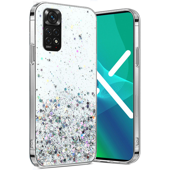 Etui do Xiaomi Redmi Note 11/11S, Glittery, przezroczyste