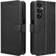 Etui z klapką do Samsung Galaxy M55 5G, Wallet Smart Magnet, czarne