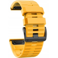 Pasek Silikonowy QuickFit do Garmin Fenix 26mm, Żółty