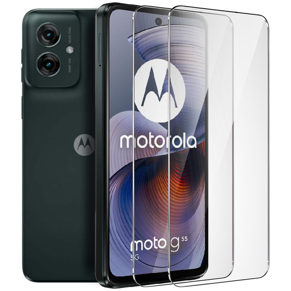 2x Szkło Hartowane ERBORD 9H Hard Glass do Motorola Moto G55 5G – codzienna ochrona w eleganckim wydaniu